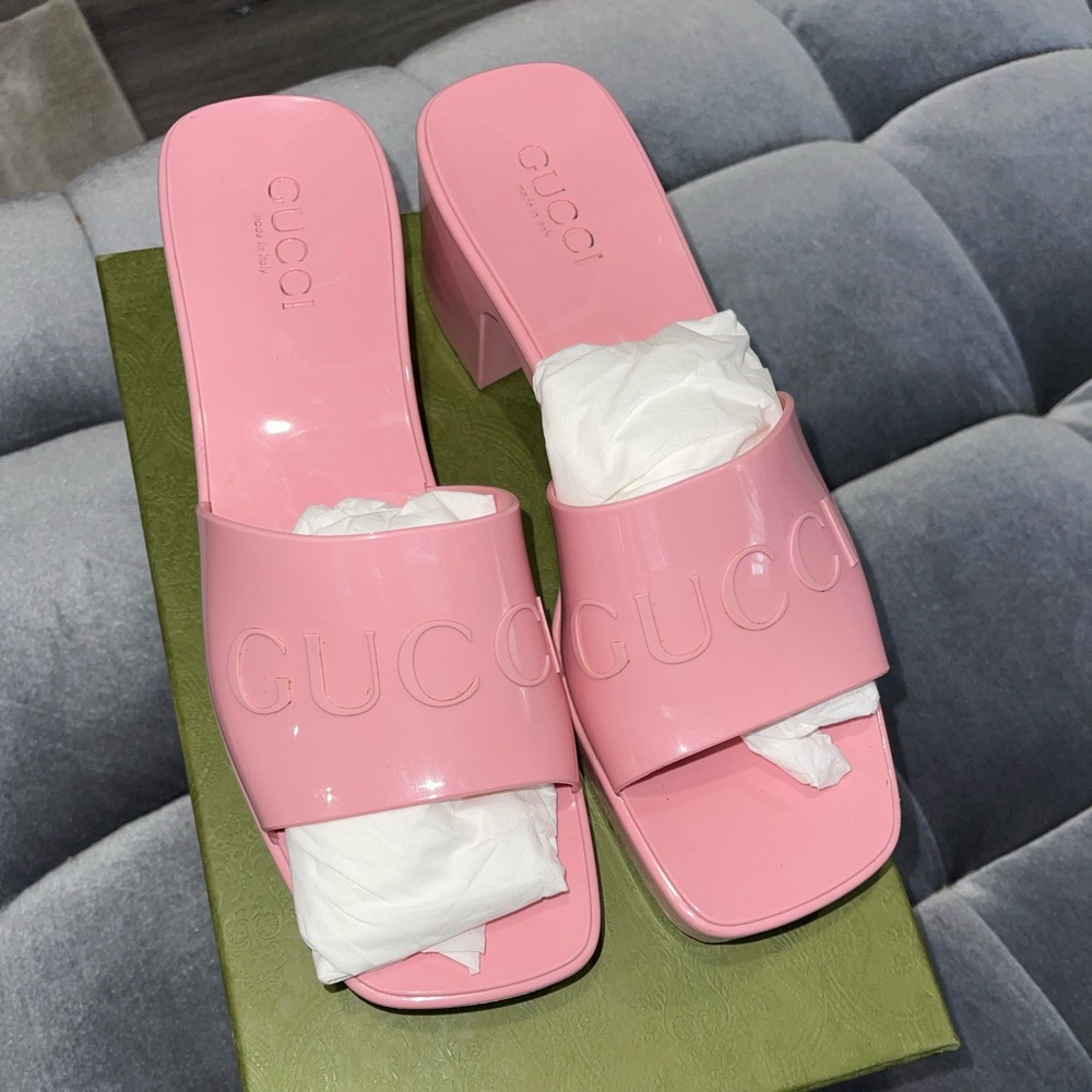Gucci Platform Slides